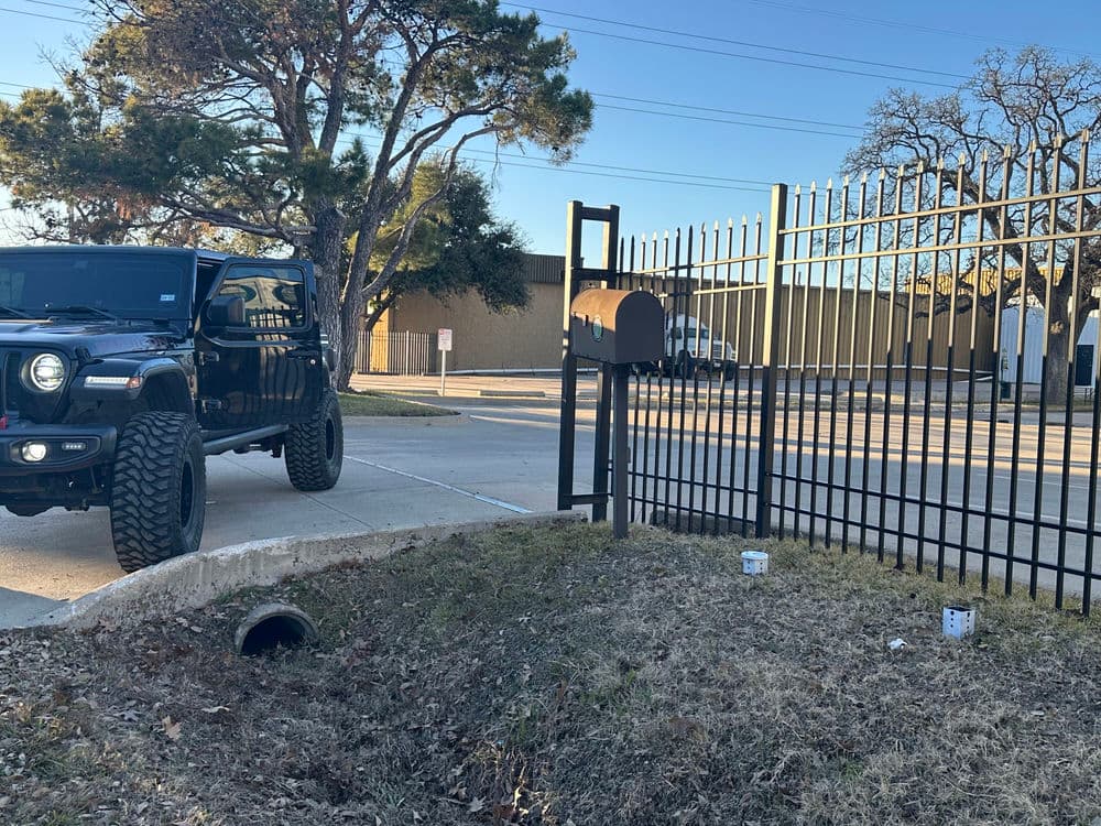 Gallery photos for Commercial Steel Fence and Automated Gate Install in Arlington: Image #6